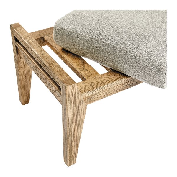 Banco de Fresno Natural con Asiento de Lino - Imagen 6